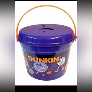 Dunkin Donuts Halloween Munchkins Bucket Pail Lid New Purple 2024 FAST SHIPPING